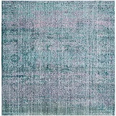 Image of SAFAVIEH Metro Mod Rug for Living Room, Dining Bedroom Mystique Collection, Short Pile, in Purple and Multi, 122 X 183 cm