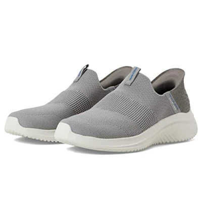 Image of Skechers Men&#039;s Ultra Flex 3.0 Smooth Step Slip in Loafer, Gray, 6.5 UK