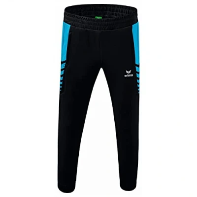 Image of Erima Men&#039;s Six Wings Worker Functional Pants, Black/Curacao, L