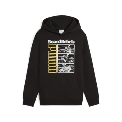 Image of Puma MID 90S Hoodie Unisex for kids, Size: 16y (15 16y), Black
