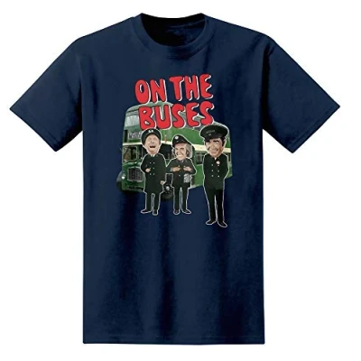 Image of On the Buses Stan Butler Blakey and Jack Great New T Shirt (XXL, Navy)