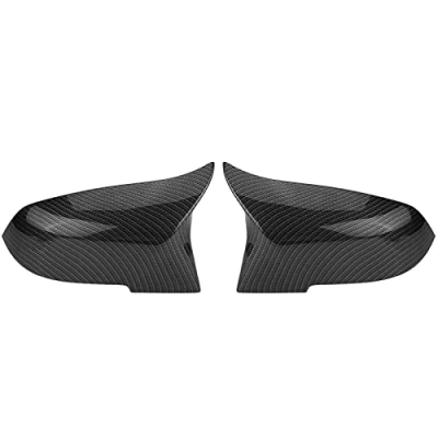 Image of Rearview Mirror Cover, 1 Pair Carbon Fiber Car Cover Side Wing Caps for F20 F21 F22 F30 F32 F33 f36 X1 E84