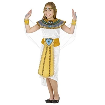 Image of Fun Shack Egyptian Costumes for Kids Girls, Cleopatra Costume Kids, Girl X Large White