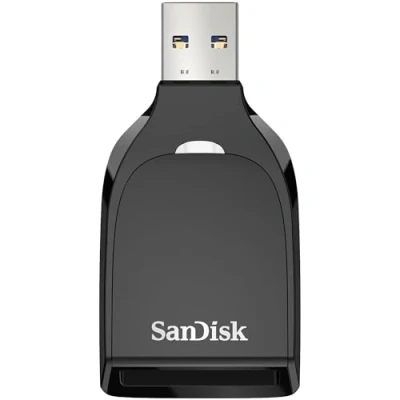 Image of SanDisk QuickFlow SD UHS I Card, USB A Reader/Writer, Read speeds up to 250MB/s, Write 150MB/s, 3.2, Gen 1