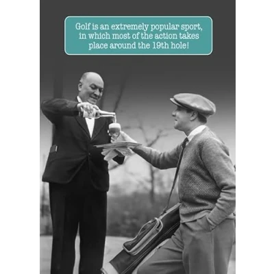 Image of Funny Birthday Card for Him, Male Funny, Happy Him Men, Blank Golf