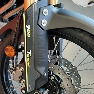 Image of Resin Bike Motorcycle 3D Stickers Compatible with Yamaha Tenere 700 2019 Power Black. Side Plates Protections from Impact and Scratches. Pair of Gadget Moto