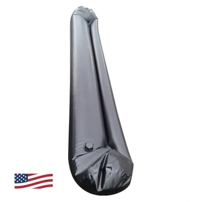 Image of Quick Dam QDWC620 Water Filled, Curb diverts flood water, 1 Pack, Black, 6.5in High x 20ft Long