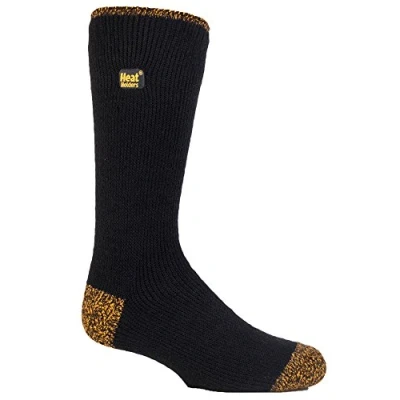Image of 1 Pair Black Workforce 2.3 TOG Reinforced Heel and Toe Work Wear Socks Ladies 4 8 Heat Holders