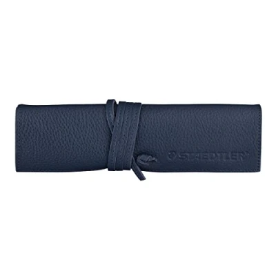 Image of STAEDTLER pen case leather pencil navy 900LC NA