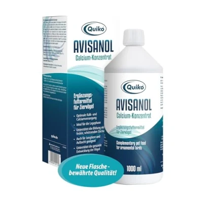 Image of Quiko Avisanol Calcium Concentrate 1.000ml For pet birds, racing pigeons &amp; chickens Promotes bone eggshell formation Supports feather moulting