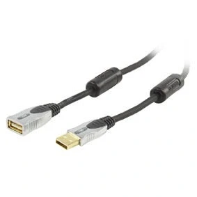 Image of Ex Pro 5m USB 2.0 Gold Plated Extension cable. Extend your Cable length