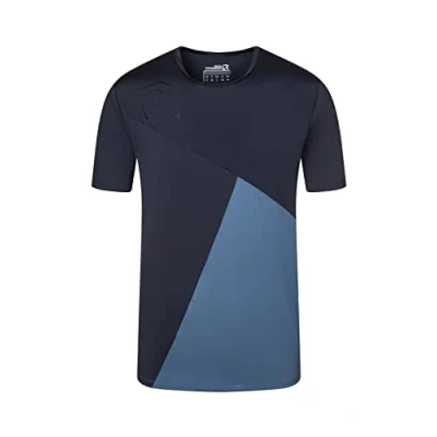 Image of Rock Experience REMT02091 Drum SS T Shirt Unisex 1330 Blue Nights+1344 China Blue+1330 Nights L