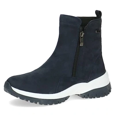 Image of CAPRICE Women&#039;s 9 26204 41 Flat lace up Ankle Boots, Ocean Suede, 9.5 UK