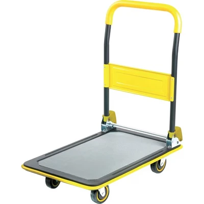 Image of Deluxe Folding Trolley; 740 x 482 830; Castors; Yellow/Black/Grey