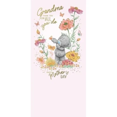 Image of Me to You Tatty Teddy Mother&#039;s Day Card Thank Grandma 4 x 8&quot; Official Collection