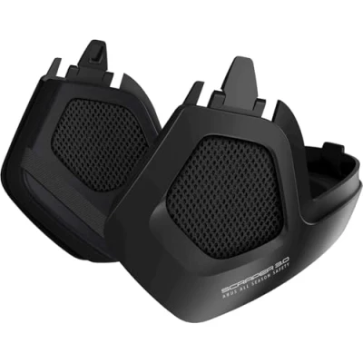 Image of ABUS Scraper 3.0 Winter Kit for Bicycle Helmet Earmuffs and Cap Against Cold Wind Black, Large