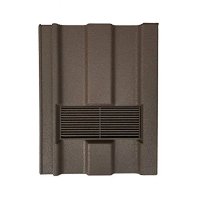 Image of Beddoes Products Roof Tile Vent for Marley Ludlow Major with Flexi Pipe Adaptor (Antique Brown Sanded)