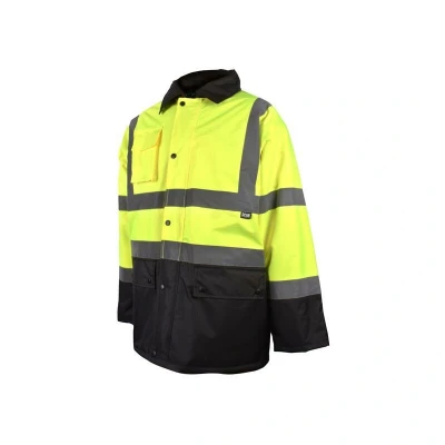 Image of Scan SCAHVMJMYB Hi Vis Yellow/Black Motorway Jacket M (41in)