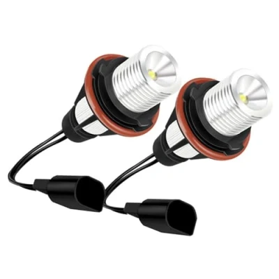 Image of 2Pcs LED Angel Eyes Halo Marker Ring Light Bulb 10W For BMW E39 E53 E60 E61 E63 E64 E65 E66 E83 E87 X3 X5 White