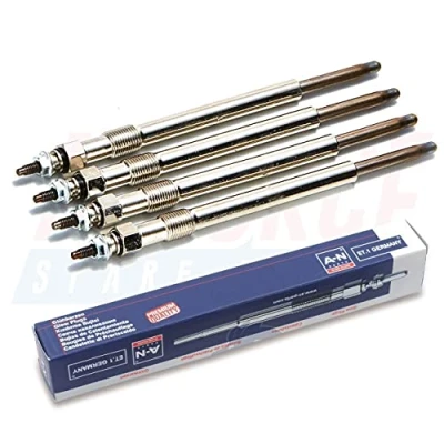 Image of 4 Pcs Heater Glow Plugs Intended For Renault Clio MK3 MK4 MK5 Megane Duster Fits Dacia Sandero Logan 1.5 DCI 11065 5687R, 82006 82592 AUTORCE