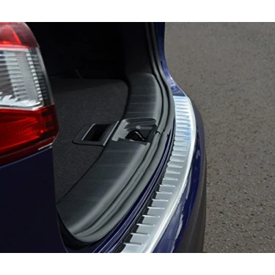 Image of Chrome Bumper Sill Protector Trim Cover To Fit Qashqai (2014 17)
