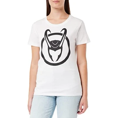 Image of Marvel Women&#039;s WOLOKIMTS002 T Shirt, White, S