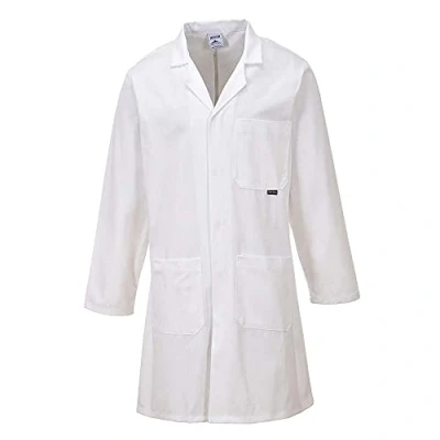 Image of Portwest Standard Cotton Coat, Size: XS, Colour: White, C851WHRXS