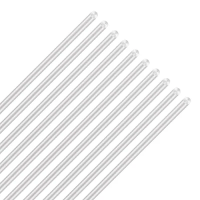 Image of LAVMHAB 6063 Aluminum Round Rods 4mm x 300mm, Solid Shaft Bar for DIY Crafts Models (10pcs)