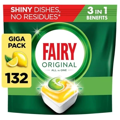 Image of Fairy Original Complete Dishwasher Tablets 132ct, Tablets, Bulk