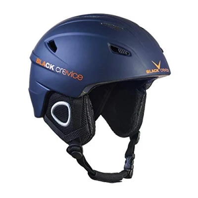 Image of Black Crevice Unisex Adult Ski Helmet Kitzbühel Navy/Orange, XL
