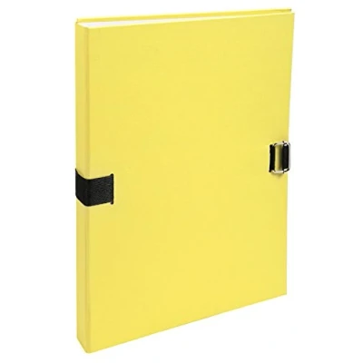 Image of Exacompta Ref 38006H Forever Collection Expanding Folder 240 x 320mm in Size, Elastic Fastener, Suitable for A4 Documents, Expands Up To 13cm Yellow