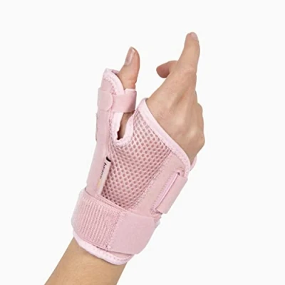 Image of BraceUP Thumb Support Brace Splint for Spica and Hand Support, Arthritis, Tendonitis, Carpal Tunnel Pain Relief Sprain (Pink)