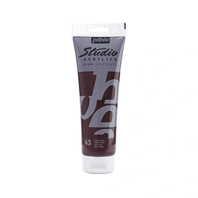 Image of Pébéo Studio Acrylics Fine Acrylic Paint Red Terra Rosa, 250 ml
