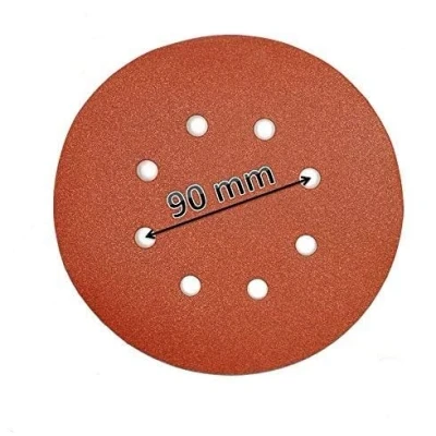 Image of 180 mm 8 Hole Sanding Discs 7&quot; fits Workzone Aldi Sander(Model 710W / 850W) Quality (413) MIRKA Pads Pack of 10 P40
