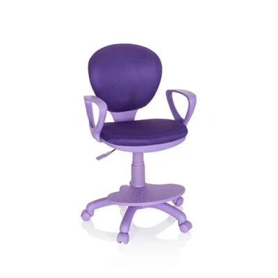 Image of hjh OFFICE 671009 Kids Chair KID COLOUR Fabric purple height adjustable