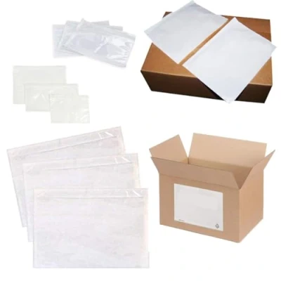 Image of Printed Plain Self Adhesive Document Enclosed Envelopes Wallets Various Sizes (50, Plain, A7 (95x125mm))