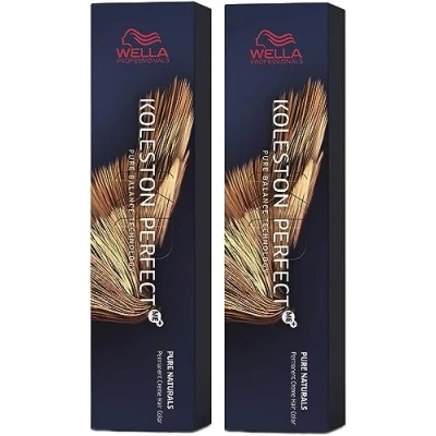 Image of Wella Koleston Perfect Me+ Pure Naturals 7/0 Pack of 2 Medium Blonde 60ml and Color Brush
