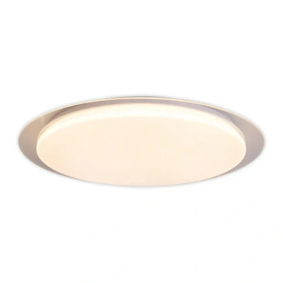 Image of Locarno LED Flush Ceiling Light Clear/Transparent 3000 6000K