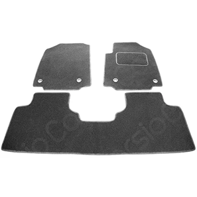 Image of Carsio Carpet Car Mats For MG GS 2016+ 3 Piece Set Tailored Fit Floor Mat Complete Accessory Black Custom Fitted All Weather, Anti Slip Backing &amp; Trim