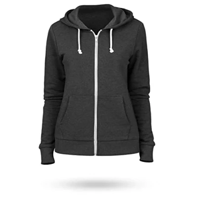 Image of Missmister Unisex Boys girls Hoodies for Plain Kids Fleece Hoodie Jumper with Zip Clothes Hooded Sweatshirt Casual School Wear Top (Charcoal, 13 Years)
