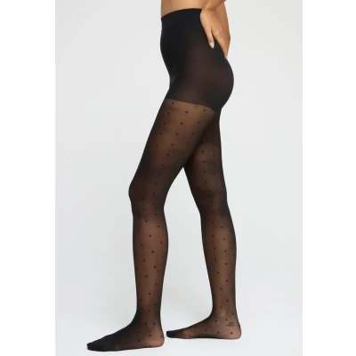 Image of 30 denier tights with hearts
