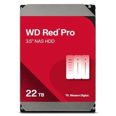 Image of WD Red Pro 22TB NAS 3.5&quot; Internal Hard Drive 7200 RPM Class, SATA 6 Gb/s, CMR, 512MB Cache, 5 Year Warranty