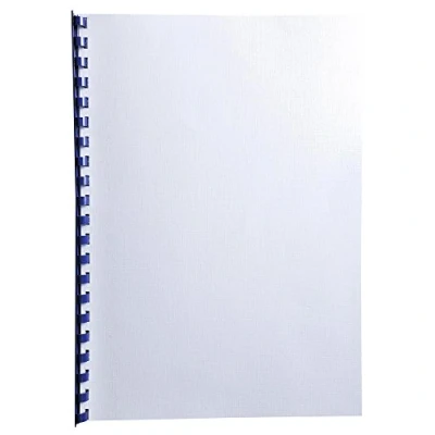 Image of Exacompta Ref 2751C Forever Collection Recycled Rigid Presentation Covers A4 (210 x 297mm), Leather Grain Effect, 270gsm Card White (Pack of 100)