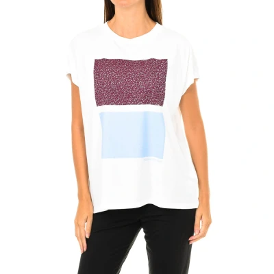 Image of Calvin Klein Womens Short Sleeve T shirt White Cotton Size Medium