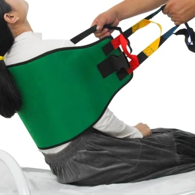 Image of KkaFFe Transfer Sling for Nursing Patients, 61 Inches Patient Lift Seniors, Elderly Safety Lifting Aids，Transfer Belt Care，Transfer Boards Bedridden Patient(Green)