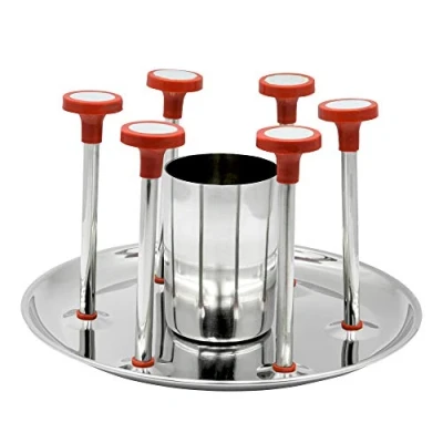 Image of Stainless Steel Glass Stand Deluxe