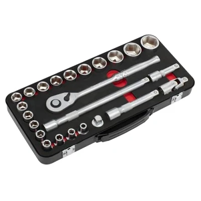 Image of Sealey Socket Set 1/2&quot;Sq Drive 24pc Premier Platinum Series