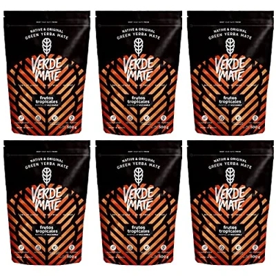 Image of Yerba Mate Verde Green Frutos Tropicales Tea 3000g (6x500g)
