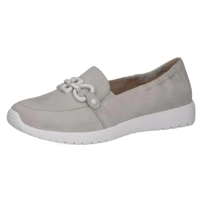 Image of CAPRICE Women&#039;s 9 24708 42 Flat Slip on Shoes, Arctic Suede, 7.5 UK