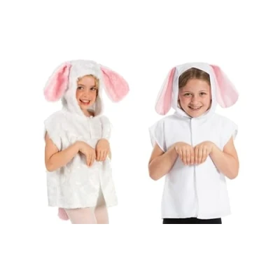 Image of Charlie Crow White Rabbit Costume for kids one size 3 8 Years.
